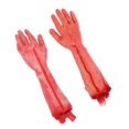 thumbnail image 1 of New 1pcs Life Like Scary Arm Hand Cut Off Bloody Horror Fake Latex Life Size Arm Hand Scary Halloween Prop Haunted Party Decoration, 1 of 3
