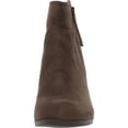 thumbnail image 3 of Journee Collection Womens Link Faux Suede Almond Toe Booties, 3 of 3