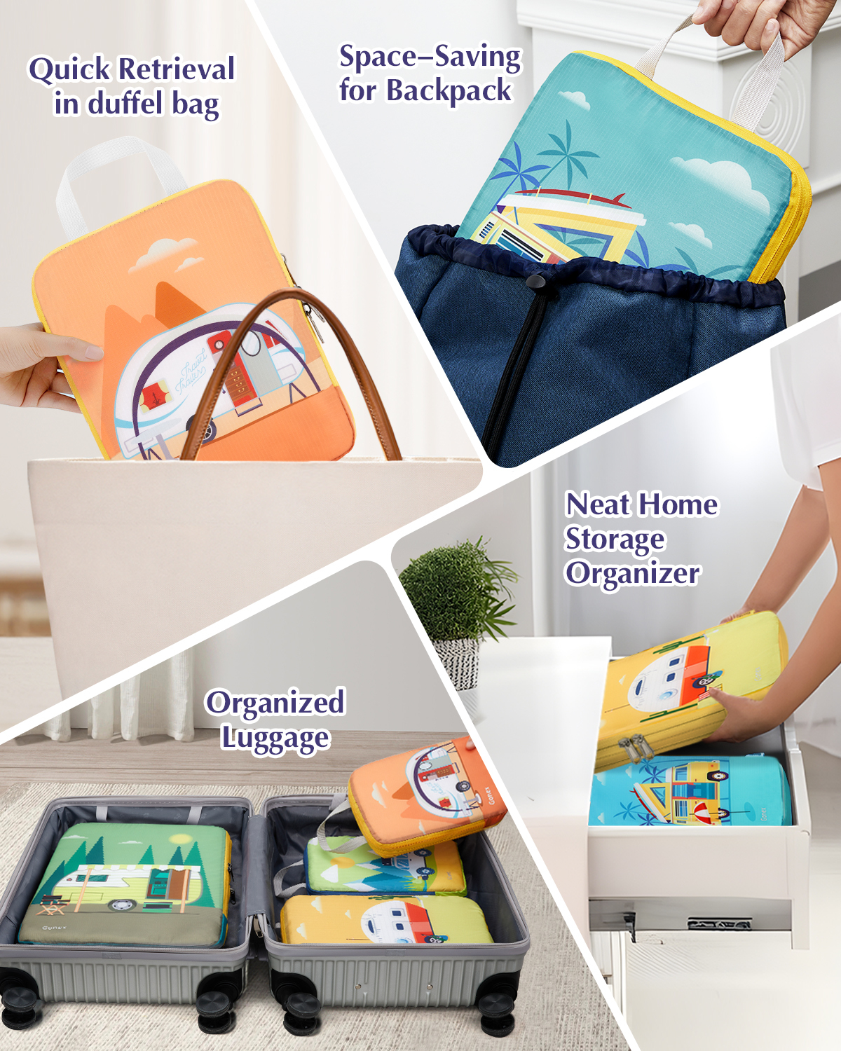 Gonex Compression Packing Cubes, 6-Set photo 2