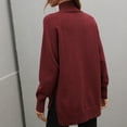 thumbnail image 4 of Pompotops Nouveau Chandail Uni à Col Roulé pour Femmes Liquidation, 4 of 5