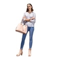 thumbnail image 1 of Blusa estampada André Badi escote V manga 3 blanco 26, 1 of 5