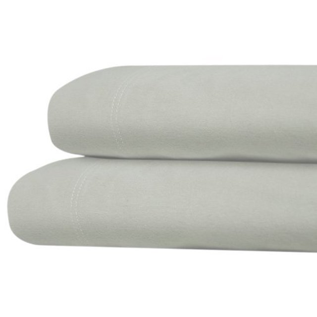 Juego de sábanas de franela Tribeca Living Twin XL, talla Platinum