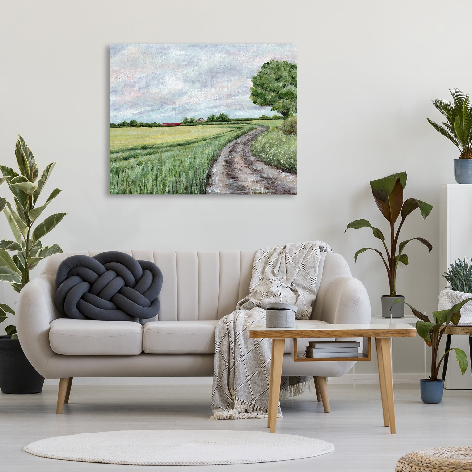 Winding Country Roads Canvas Wall Art, design by Leah Noel Art