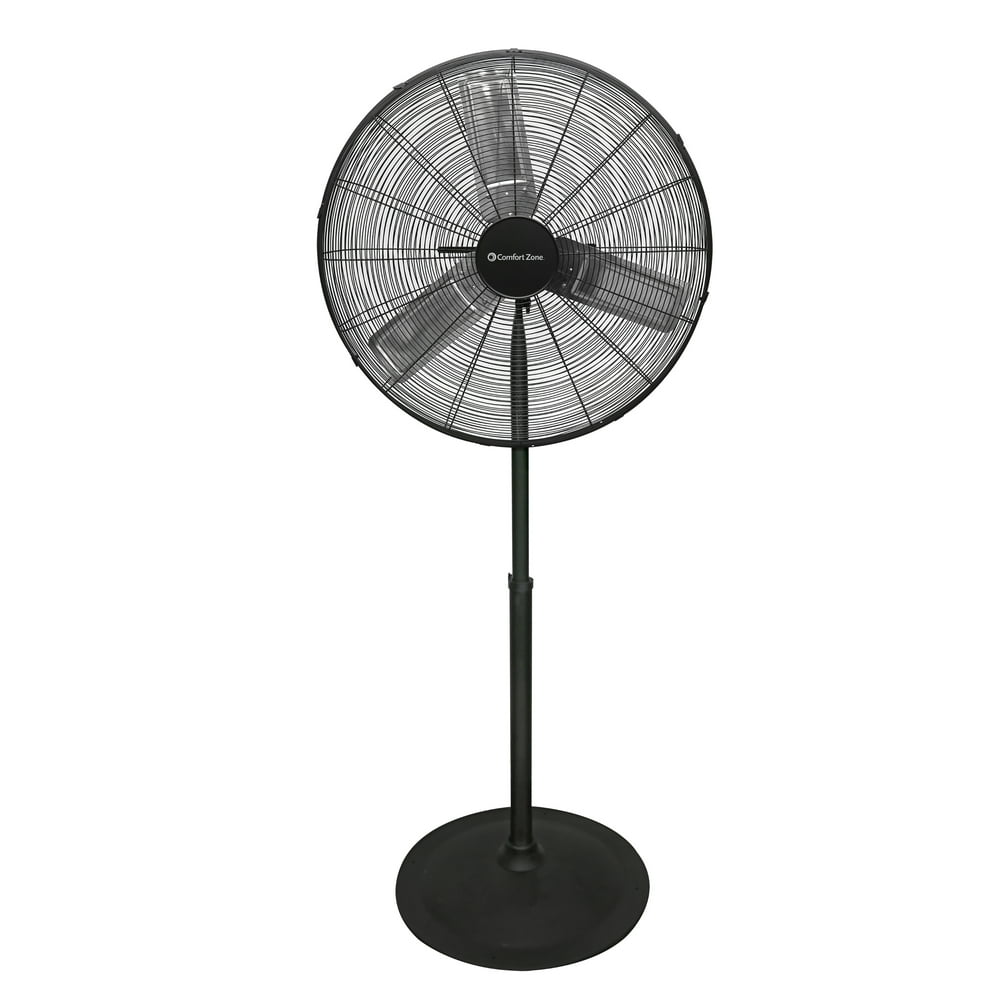 Comfort Zone 30" 3Speed HighVelocity Industrial Pedestal Fan with