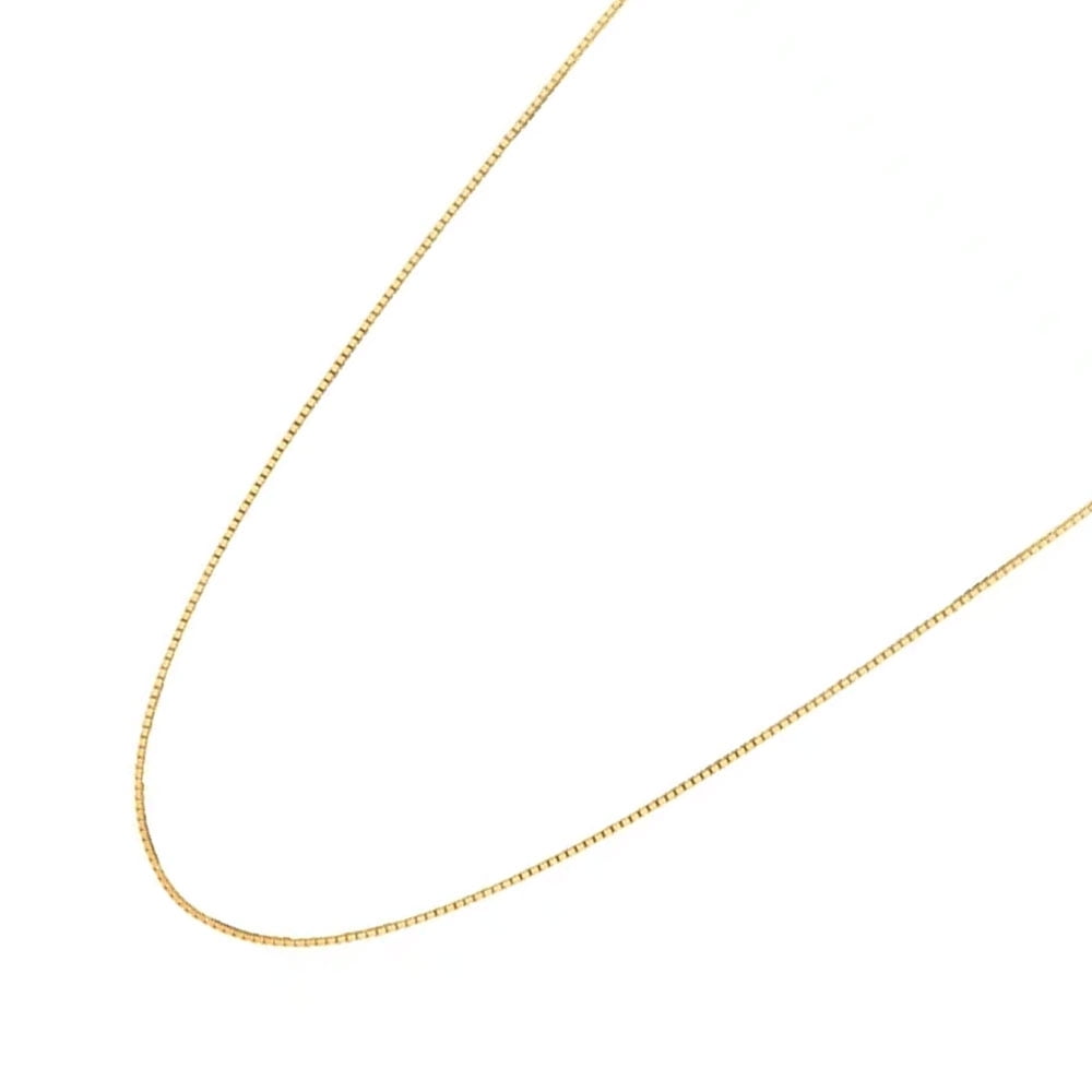 JewelStop 14k Yellow Gold 30in 1mm Classic Box Chain with Lobster Clasp