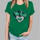 thumbnail image 5 of Camisetas de Manga Corta para las Mujeres de Moda Imprimir Cuello Redondo Camiseta, Mezcla de Poliéster Ligero para Primavera Verano Otoño, 5 of 8
