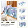 thumbnail image 2 of Yayeee Collapsible Cube Storage Bin with Lid Fabric Closet Decorative Basket with Handles, Purple Night Deer, 2 of 7