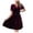 Summer01Wine, variant on ylioge Wedding Guest Dresses for Women, Womens Solid Color Spring New Golden Velvet Thin Temperament Long Dress Long-Sleeved Round Neck Maxi Dresses Spring