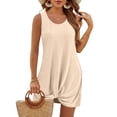 thumbnail image 3 of SHINE UP Swimsuit Coverups Summer Dresses for Women Eyelet Twisted Sundress Sleeveless Dress, 3 of 7