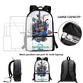 thumbnail image 6 of Cartoon Backpack Zootopia Funny Laptop Bag Book Bag Hiking Outgoing Daypack Anime Schoolbag, 6 of 6