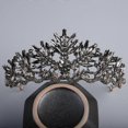 thumbnail image 2 of Baroque Gothic Vintage Black Headband Bride's Wedding Tiara, 2 of 3