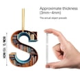 thumbnail image 2 of 2D Acrylic Christmas Double Print Pendant for Bookshelf with English Letter Modeling Design, 2 of 6