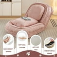 thumbnail image 5 of AENKYO Sofa Bed & Bean Bag Chair - Lazy Convertible Human Dog Bed for Adults/Pets with Removable Pillows - Pink, 5 of 7
