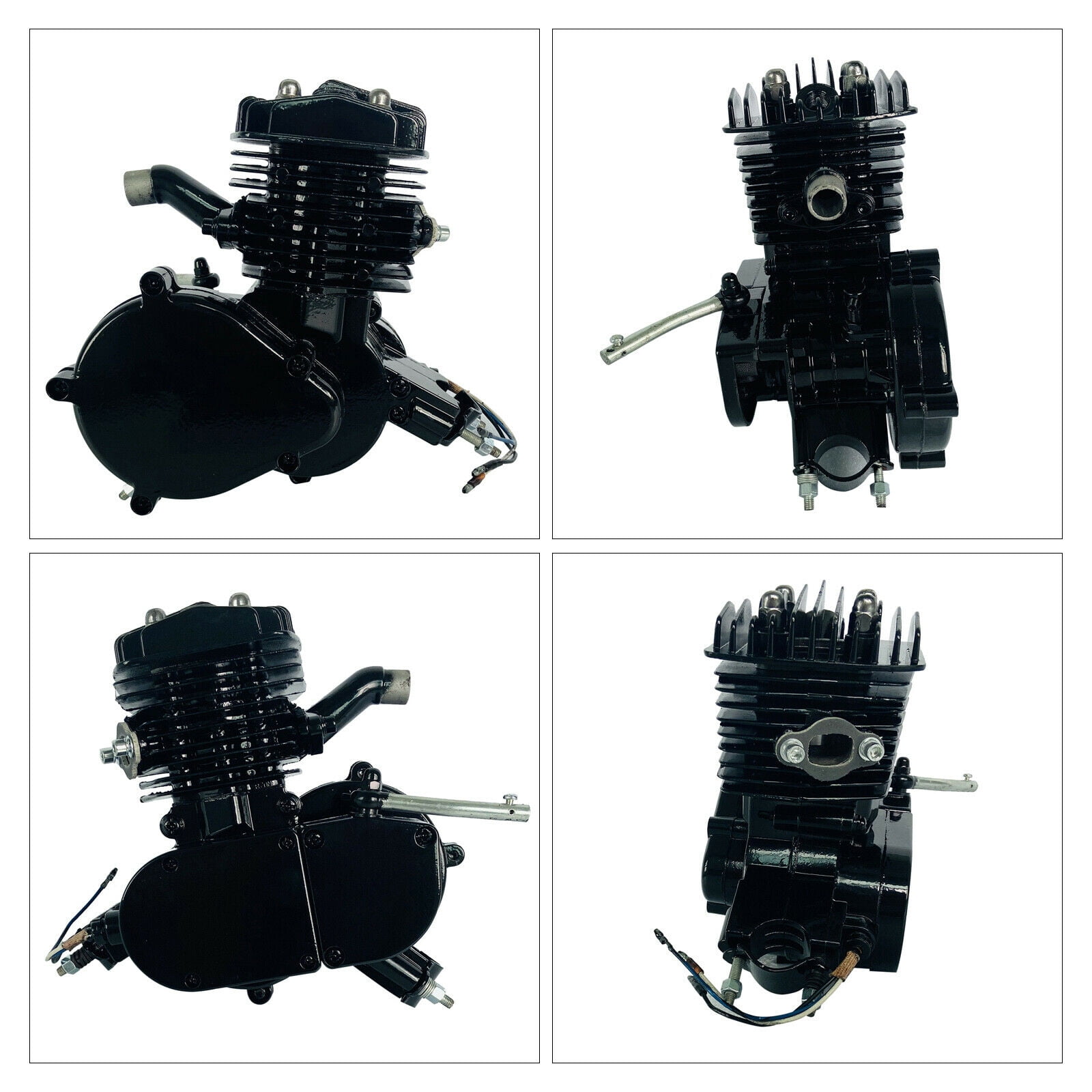 2-Stroke Gasline Engine Motor  80cc for Motorized Bicycle Bike Black 5.5HP