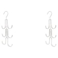 thumbnail image 4 of Toystoory Monederos Bolsos Perchero Gancho para colgar Ropa Titular Metal resistente Plata 2Conjunto, 4 of 6