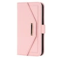thumbnail image 7 of ELEHOLD Crossbody Wallet Case for iPhone 13 Pro Max 6.7" with Card Slots Hidden Make Up Mirror Magnetic Closure Detachable Shoulder Strap for Women Girls Elegant Purse Case,Pink, 7 of 7