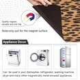 thumbnail image 2 of GZHJMY Leopard Print Dishwasher Magnet Cover Dishwasher Front Door Cover Magnet Sticker, Trimmable Refrigerator Dishwasher Magnetic Decals Kitchen Appliance 23 x 26 Inches Home Decor, 2 of 6