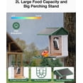 thumbnail image 3 of Comedero para pájaros HARYMOR con cámara, funciona con energía solar, capacidad de 2 K y 2 litros, 3 of 7