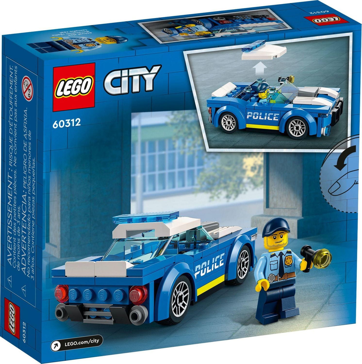 LEGO City Police Car 60312 Toy Building Kit (94 Pieces)