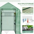thumbnail image 6 of Outsunny Walk In 84.25" x 56.25" x 76.75" Greenhouse Greenhouses, Powder-Coated Steel Frame, 6 of 9