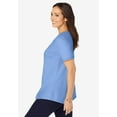 thumbnail image 3 of Jessica London Women's Plus Size Stretch Cotton Crisscross Strap Tee, 3 of 6