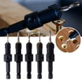 thumbnail image 5 of BUYISI 1pc Woodworking Hex Shank Countersink Drill Bit Salad Drill Step Drill Bit 3.5×12.5mm, 5 of 9