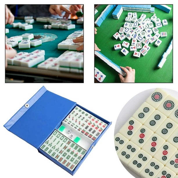 Juego Mahjong 15mm Mini Juego Mahjong Con Dados Y Transporte para Fiesta en Casa