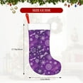 thumbnail image 4 of Haiem Purple Snowflakes Pattern Christmas Stockings, Personalized 18 Inches Knit Christmas Stockings Xmas Hanging Stockings for Family Christmas Decorations, 4 of 7