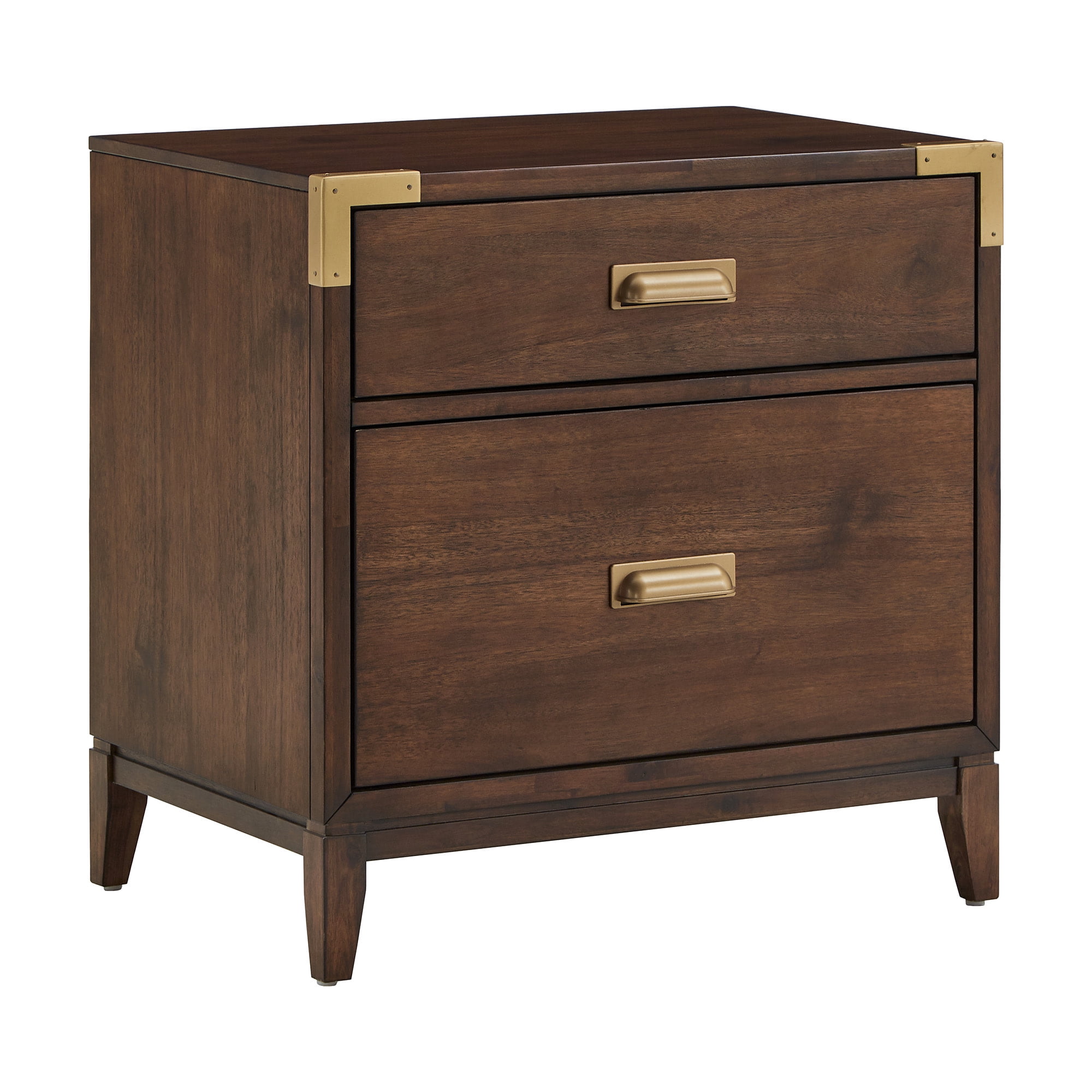 Weston Home Julius 26" Wide 2-Drawer Campaign Nightstand