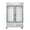 Stainless-Steel, Glass, variant on 54 in. Commercial Two Glass Door Convertible Reach-In Refrigerator/Freezer with 49 Cu. Ft. Capacity in Stainless Steel, ETL Listed (KM-RIC-2DGD)