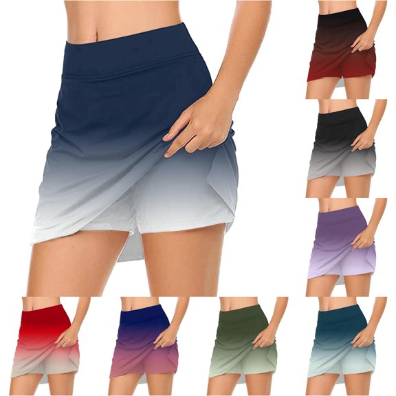 Product Category Skirt Product Title Womens Casual Solid Tennis Skirt Yoga Sport Skirt Shorts Skirt