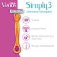 thumbnail image 2 of Rastrillo Gillette Venus Simply3, 1 Mango + 2 Repuestos con 3 Hojas para Depilar, 2 of 5