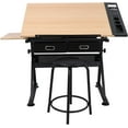 Height Adjustable Drafting Desk Drawing Table Art Craft Work Station w