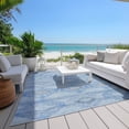 thumbnail image 3 of Dalyn Rugs Machine Washable Indoor/Outdoor Chantille Blue 10' x 14' Rug, 3 of 9