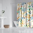 thumbnail image 2 of Colorful Wildflower and Nature-Inspired Shower Curtain, 72x72 Polyester with Plastic Rings, Artistic Bloom Style, 2 of 5