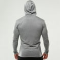 thumbnail image 6 of Men's Athletic Hoodie Workout Pullover Sport Sweatshirt Comfortable Breathable Gym Running Casual Fitness Apparel Men's Oversized Tee Summer Tops Streetwear, 6 of 6