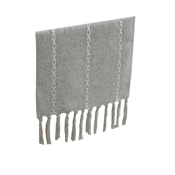 AUQ Table Runner,Handcrafted with Love Table Cloth,Timeless Scandinavian Design Table Cover,33*228cm,Style12