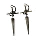 thumbnail image 3 of Pendientes de espada gótica, estilo retro, punk, gótico, renacentista, de aleación y daga. Negro, 3 of 9