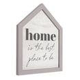 thumbnail image 2 of (4 pack) Crystal Art Gallery Home Typographic House-Shaped Framed Wall Plaque Art - 8" x 6", 2 of 8