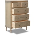 Finch Avignon Tallboy 5 Drawer Chest Distressed Wood - Walmart.com
