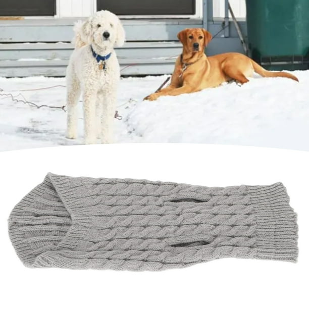 Suéter para Perro Pequeño Suéter para Perro Tejido de Cable Cuello Alto Color Puro Jersey de Punto para Perro Ropa Cálida Prendas de Punto Suaves para Perro Pequeño ANGGREK Otros
