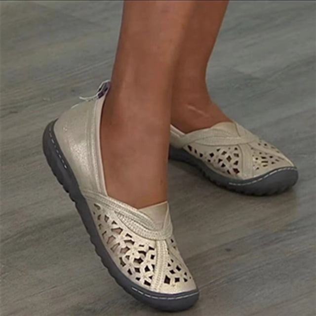 Zapatos vintage para mujer Tacón de cuña hueco Sandalias romanas informales para mujer Wmkox8yii nm6953