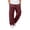 AG07_Wine, variant on Resicozy Baggy Sweatpants Men Fall Winter Casual Fleece Wide Leg Drawstring Cargo Sweat Pants Athletic Gym Jogger with Pockets Wine L