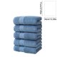 thumbnail image 3 of Manta para sofá, juego de 5 toallas de baño de algodón, gruesas, suaves y absorbentes, ideal para el hogar, regalo de toalla facial., 3 of 7
