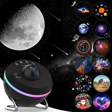 

2024 Upgrade 13 In 1 Galaxy Start Projector Hd Lens Meteor Ceiling Projector With Colorful Night Light & Timing For Kids/Adults Great Gifts & Room Decoration