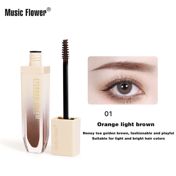 Puntoco Crema para cejas de larga duración, voluminosa y tridimensional, resistente al sudor y fácil de teñir