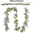 thumbnail image 4 of Morttic Christmas Garland with Lights, 5.9ft 20LED Red Berry Garland Christmas Decoration for Indoor Outdoor Home Fireplace Decor, 4 of 8
