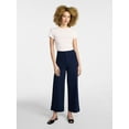 thumbnail image 5 of Time and Tru Women's Ponte Knit Patch Pocket Pants, 28" Inseam, Sizes 0-20, 5 of 6
