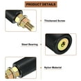thumbnail image 3 of Uxcell 4Pack  1.57" x 1.89" Slide Gate Guide Rollers, Nylon Bearing Guide Roller, Black, 3 of 6