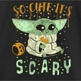 thumbnail image 2 of Girl's Star Wars: The Mandalorian Halloween So Cute It’s Scary  Graphic Tee Black X Small, 2 of 4